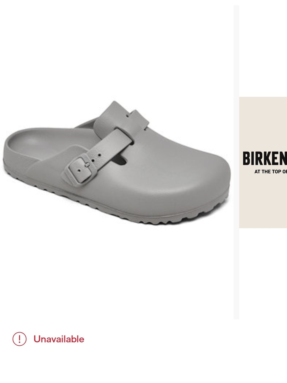 Birkenstock EVA Boston Clog - Light Gray